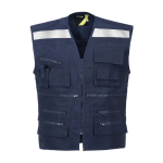 CHALECO GEOLOGO POPLIN AZUL