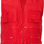 CHALECO GEOLOGO POPLIN ROJO